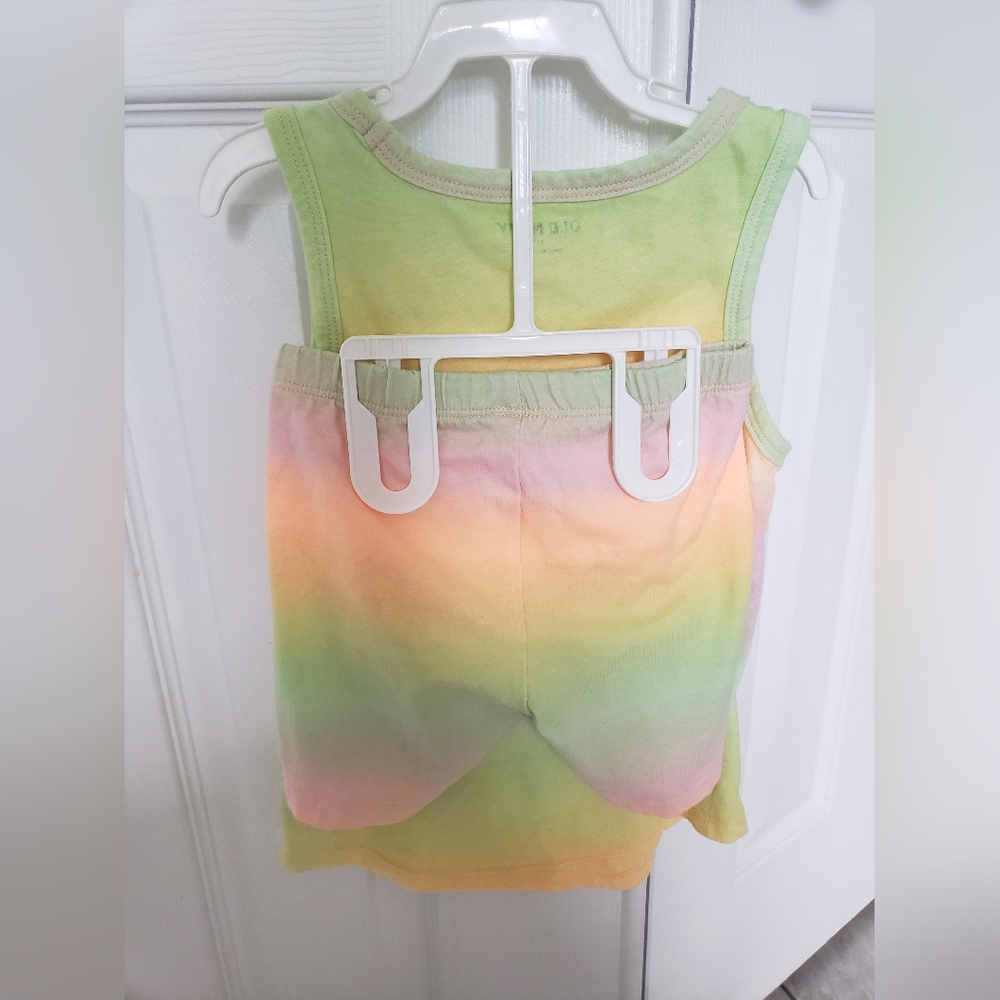 Kids Rainbow Tank Top With Matching Shorts